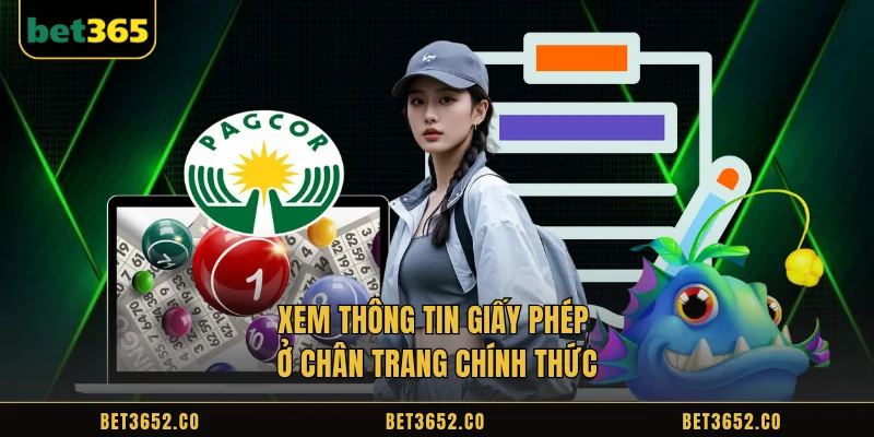 Check official license information in the footer